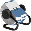 Rolodex Open Classic Rotary File - 500 Address Card - 24 Printed A to Z - Black