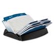 Rolodex petite 6-Divider Open Petite Card File - 125 Card - 6 Printed - Black