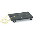 Safco Stow-Away Dolly - 220 lb Capacity - 4 x 3" Caster - Polyethylene - 16" x 24" x 4" - Black Safco Stow-Away Dolly - 220 lb Capacity - 4 x 3" Caster - Polyethylene - 16" x 24" x 4" - Black