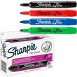 Sharpie Flip Chart Marker - Marker Point Style: Bullet - Ink Color: Black, Red, Blue, Green - Barrel Color: Assorted - 4 / Set