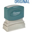 Xstamper Pre-Inked Stamp - 0.5" x 1.62" - Blue Xstamper Pre-Inked Stamp - 0.5" x 1.62" - Blue