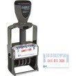 Xstamper ClassiX Self-Inked RECEIVED Message/Date Stamp - Red, Blue