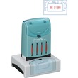 Xstamper VersaDater Pre-Inked Stamp - 1.31" x 2.12" - Red, Blue Xstamper VersaDater Pre-Inked Stamp - 1.31" x 2.12" - Red, Blue