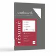 Southworth Resume Paper - Letter - 8.5" x 11" - 24lb - Wove - 100 / Box - White