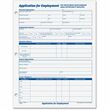 Tops Employment Application Form - 50 Sheet(s) - 11" x 8.5" Sheet Size - White - 2 / Pack