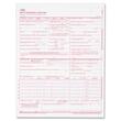 Tops HCFA Claim Form Without Sensor Bar - 1 Part - Carbonless - 11" x 8.5" Sheet Size - White - 500 / Pack