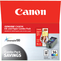 Canon, Inc - 1511B007 - Canon CLI-36 Photo Paper and Ink For PIXMA mini260 printer