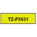 Brother P-Touch TZ Black on Yellow Flexible Tape