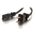 Cables To Go - 27399 - Cables To Go 6ft Polarized 2-Slot Power Cord - Black