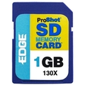 EDGE Tech Corporation - EDGDM-204358-PE - EDGE Tech 1GB ProShot Secure Digital Card - 130x