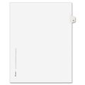 Avery Style Individually Numbered Tab