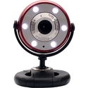 Gear Head WC1200RED Webcam - 1.3 Megapixel - Red, Black - USB 2.0
