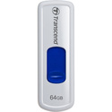 Transcend JetFlash 530 64 GB USB 2.0 Flash Drive - White