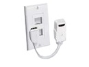 Phoenix Gold 2 Socket HDMI Faceplate ( HD/DUAL.MC-RPF )