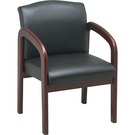 LLR 60470, Lorell Deluxe Faux Guest Chair