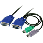 StarTech.com 15 ft 3-in-1 Ultra Thin PS/2 KVM Cable