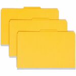 Smead 19034 Yellow Colored Pressboard Classification Folders With Safeshield Fasteners