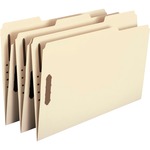Smead 19547 Manila 100% Recycled File Fastener Folders With Reinforced Tab