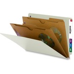 Smead End Tab Classification Folders With Pocket-style Dividers And Safeshield® Coated Fastener Technology