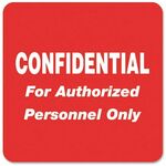 Tabbies Confidential Auth. Personnel Only Label