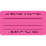 Tabbies Allery/drug Reactions Alert Labels