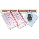 Quartet® Bulletin Bar® Ii, 18" Length, Natural Cork W/ Putty Plastic Frame