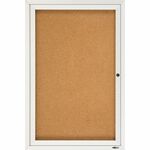 Quartet® Enclosed Cork Bulletin Board For Indoor Use, 2