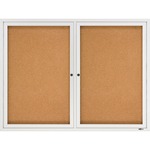 Quartet® Enclosed Cork Bulletin Board For Indoor Use, 4
