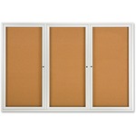 Quartet® Enclosed Cork Bulletin Board For Indoor Use, 6
