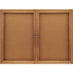 Quartet® Enclosed Cork Bulletin Board For Indoor Use, 4
