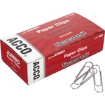 Acco® Economy Jumbo Paper Clips, Smooth Finish, Jumbo Size 1-7/8", 1000/pack