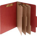 Acco® Pressboard 8-part Classification Folders, Letter, Red, Box Of 10