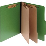 Acco® Colorlife® Presstex® 6-part Classification Folders, Letter, Dark Green, Box Of 10