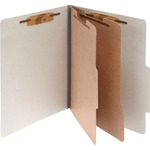 Acco® Pressboard 6-part Classification Folders, Legal, Mist Gray, Box Of 10