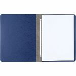 Acco® Presstex® Report Covers, Side Binding For Letter Size Sheets, 3" Capacity, Dark Blue