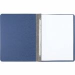 Acco® Pressboard Report Covers, Side Binding For Letter Size Sheets, 3" Capacity, Dark Blue