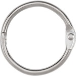 Acco® Loose Leaf Rings, 1" Capacity, Silver, 100/box