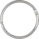 Acco® Loose Leaf Rings, 1 1/2" Capacity, Silver, 100/box