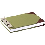 Wilson Jones® Canvas Sectional Storage Post Binder, 5 1/2" X 8 1/2", 2 3/4" Post Spacing, Green
