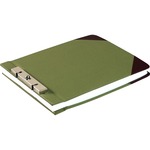 Wilson Jones® Canvas Sectional Storage Post Binder, 8 1/2" X 11", 2 3/4" Post Spacing, Green