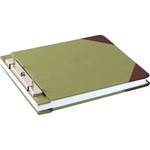 Wilson Jones® Canvas Sectional Storage Post Binder, 8 1/2" X 11", 4 1/4" Post Spacing, Green