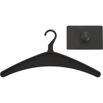 Quartet® Magnetic Hook, Single Post, 1 Hanger Included, Black
