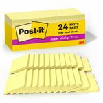 Post-it® Super Sticky Notes, 3" X 3" Canary