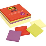 Post-it® Super Sticky Notes, 3" X 3" Marrakesh Collection & Canary Yellow Pads