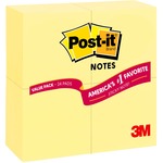 Post-it® Notes, 3" X 3" Canary Yellow