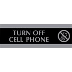 U.s. Stamp & Sign Century Turn Off Cell Phone Sign