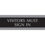 U.s. Stamp & Sign Visitors Must Sign In Sign