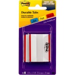 Post-it® Durable Tabs, 2" X 1.5", Red
