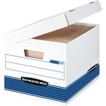 Bankers Box Systematic - Letter/legal, White/blue - Taa Compliant