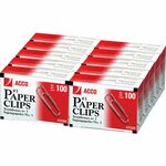 Acco® Economy #3 Paper Clips, Smooth Finish, 15/16", 100/box